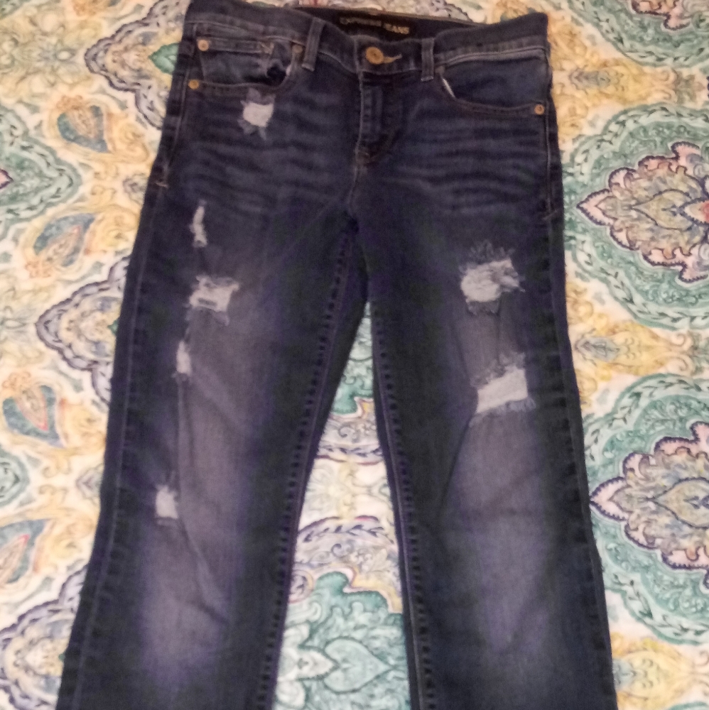 🔥Express distressed Skinny Jeans